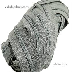 زیپ متری طوسی دنده 5 پلاستیک کد 1