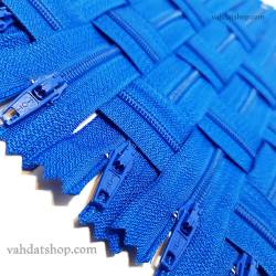 زیپ 20 سانت دنده 3 آبی کد 115 بسته ای