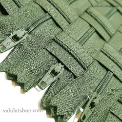 زیپ 20 سانت دنده 3 سبز کد 223 بسته ای