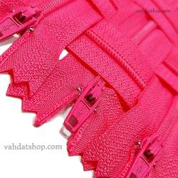 زیپ 20 سانت دنده 3 سرخابی کد 516 بسته ای