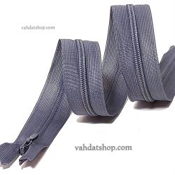 زیپ مخفی 50 سانت دنده 3 طوسی کد 155 بسته ای