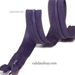 زیپ مخفی 50 سانت دنده 3 بادمجانی کد 867 بسته ای