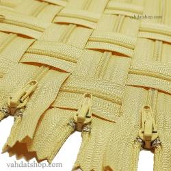 زیپ 20 سانت دنده 4 کرم کد 125 بسته ای