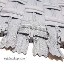 زیپ 20 سانت دنده 4 طوسی کد 343