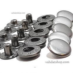 دکمه چهار پارچه آلفا دودی