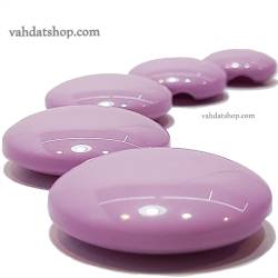 دکمه 5 سایز ساده تونلی یاسی روشن