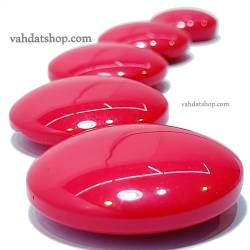 دکمه 5 سایز ساده تونلی سرخابی