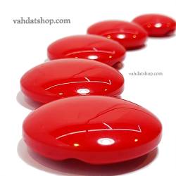 دکمه 5 سایز ساده تونلی قرمز