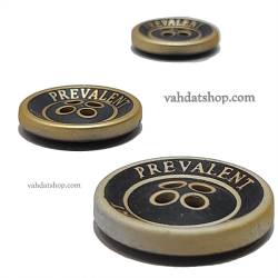 دکمه 3 سایز اسپرت مشکی چهار سوراخ PREVALENT