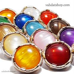 دکمه شومیزی طرح دور طلایی