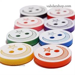 دکمه پیراهن  نوزادی طرح ماه و ستاره