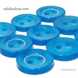 دکمه پیراهن مردانه صدفی آبی تیره