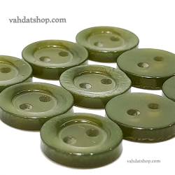 دکمه پیراهن مردانه صدفی سبز سدری