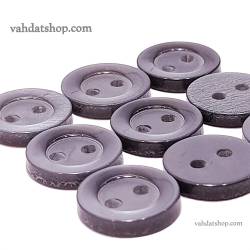 دکمه پیراهن مردانه صدفی طوسی