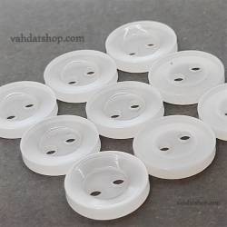 دکمه پیراهن مردانه صدفی سفید