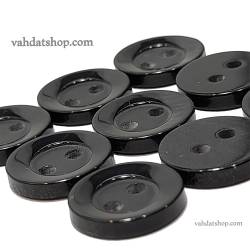 دکمه پیراهن مردانه صدفی مشکی