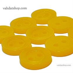 دکمه پیراهن مردانه صدفی زرد قناری