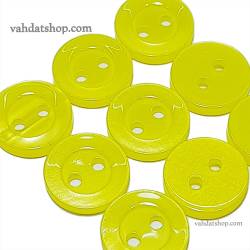 دکمه پیراهن مردانه صدفی زرد