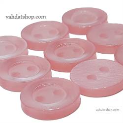 دکمه پیراهن مردانه صدفی صورتی