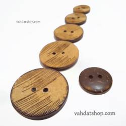دکمه چوبی 5 سایز کد W984