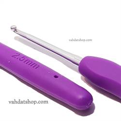 قلاب بافتنی دسته ژله ای سایز 2/5