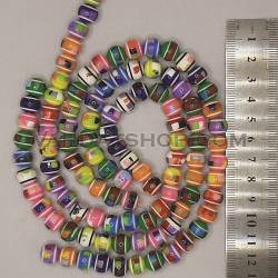 مهره تزئینی دستبند طرحدار رنگارنگ