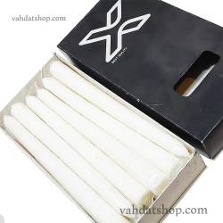شمع قلمی 20 سفید اکلیلی