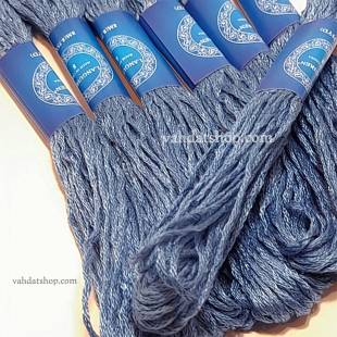 نخ کوبلن نیلی متالیک