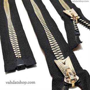 زیپ استخوانی 75 دنده 8 طلایی فانتزی