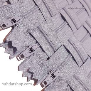 زیپ 20 سانت دنده 3 طوسی کد 119