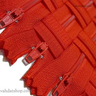 زیپ 20 سانت دنده 3 قرمز کد 820 بسته ای