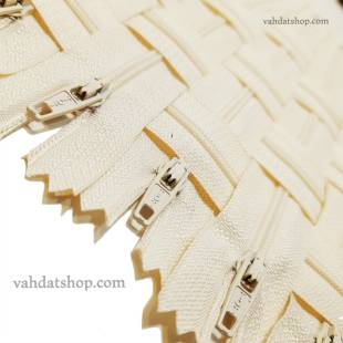 زیپ 20 سانت دنده 3 کرم کد 123