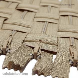 زیپ 20 سانت دنده 4 کرم کد 128