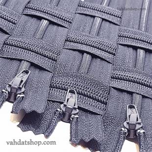 زیپ 20 سانت دنده 4 سرمه ای کد 169 بسته ای