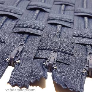 زیپ 20 سانت دنده 4 سرمه ای کد 919 بسته ای