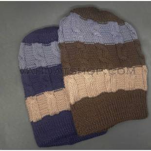 کلاه مردانه بافت 3 رنگ رنگبندی