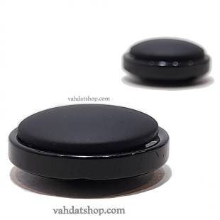 دکمه 2 سایز تونلی مخملی مشکی