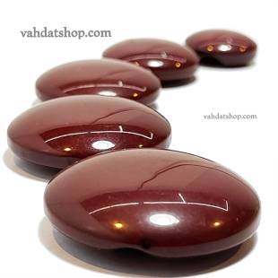 دکمه 5 سایز ساده تونلی عنابی