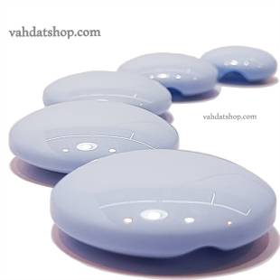 دکمه 5 سایز ساده تونلی آبی آسمانی