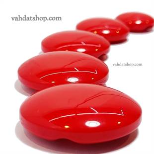 دکمه 5 سایز ساده تونلی قرمز