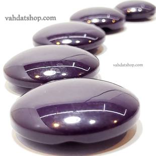 دکمه 5 سایز ساده تونلی بادمجانی