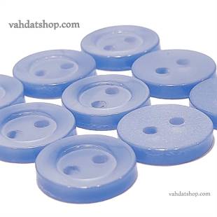 دکمه پیراهن مردانه صدفی آبی