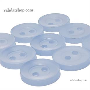 دکمه پیراهن مردانه صدفی آبی آسمانی