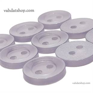 دکمه پیراهن مردانه صدفی نقره ای