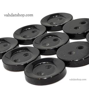 دکمه پیراهن مردانه صدفی مشکی