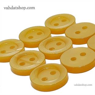 دکمه پیراهن مردانه صدفی کاراملی