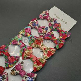 گیره مو پاپیون پارچه ای 