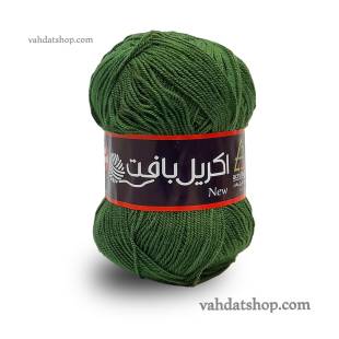 کاموا اکریل بافت سبز ارتشی
