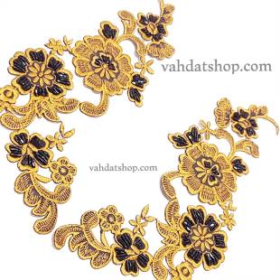 طرح حرارتی گل صدف خردلی 738