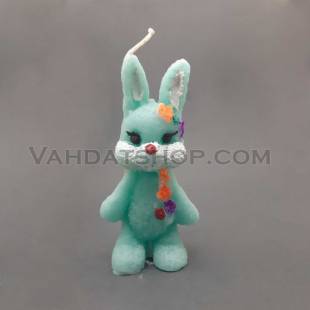 شمع خرگوش سبز آبی نماد 1402